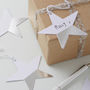 Silver Foiled Dipped Star Gift Present Tags, thumbnail 1 of 3