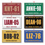 American Style Personalised Number Plate Keyring, thumbnail 7 of 7