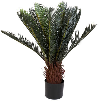 Faux Potted Cycad Palm Tree Plant, 2 of 7