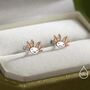Sterling Silver Axolotl Stud Earrings, thumbnail 4 of 11
