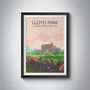 Lloyd Park Walthamstow London Travel Poster Art Print, thumbnail 1 of 8