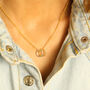 Gold And Silver Friendship Halo Necklace, thumbnail 3 of 8