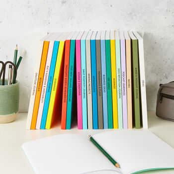 Personalised A5 Faux Leather Notebook, 2 of 11