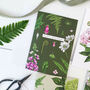 Summer Garden 'Happy Birthday' Botanic Card, thumbnail 1 of 2