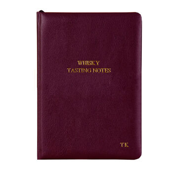 Personalised Premium Leather Whisky Tasting Journal, 2 of 6