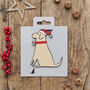 Yellow Labrador Dog Christmas Decoration Personalisation Available, thumbnail 2 of 4