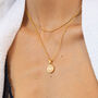 'I Am Enough' Affirmation Necklace, 18k Gold Plated, thumbnail 4 of 8