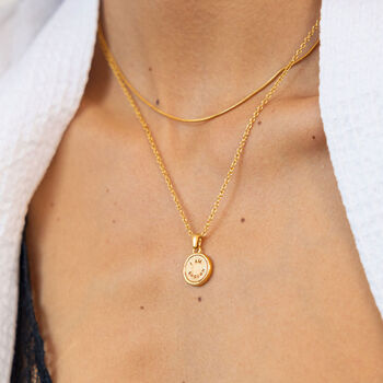 'I Am Enough' Affirmation Necklace, 18k Gold Plated, 4 of 8