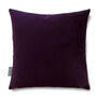 Luxury Super Soft Velvet Cushion Plum Purple, thumbnail 1 of 4