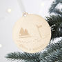 Couple's Christmas Bauble Personalised, thumbnail 2 of 3