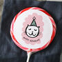 Cat With Party Hat Lollipop, thumbnail 1 of 3