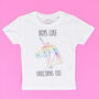 'Boys Like Unicorns Too' Boys T Shirt, thumbnail 6 of 6