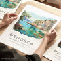 Menorca Spain Travel Print, thumbnail 1 of 7