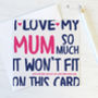 Mother's Day Card 'I Love My / We Love Our Mum So Much', thumbnail 1 of 6