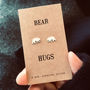 Silver Bear Earrings. Bear Hugs, thumbnail 1 of 3