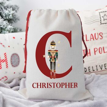 Childrens First Christmas Santa Sack Personalised, 2 of 3