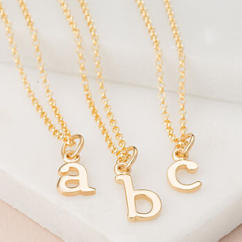 Gold Plated Initial Letter Charm Necklace, 2 of 7