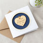 Gold 50th Anniversary Hanging Heart Keepsake Card, thumbnail 4 of 4