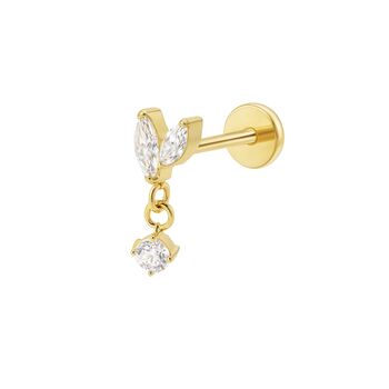 Cascade Crystal Tragus Earring, 3 of 5