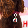 Personalised Dog Tag Christmas Elf Collar Charm, thumbnail 1 of 12