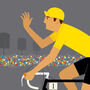 Personalised Tour De France Print, Yellow Jersey, thumbnail 8 of 8