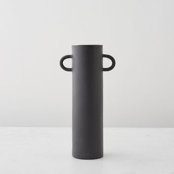 Cylindrical Vases With Handles, 3 of 6