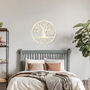 Circular Plywood Tree Of Life Wall Art Handmade In The UK, thumbnail 8 of 9