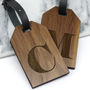 Personalised Wooden Letter Luggage Tags, thumbnail 2 of 4