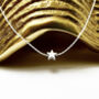 Silver Hematite 6mm Star Silver Or Gold Necklace, thumbnail 1 of 4