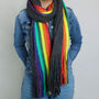 Rainbow Soft Snuggly Blanket Scarf, thumbnail 2 of 11