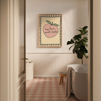 Hey There Sweet Cheeks Cute Bathroom Print, 7 of 9