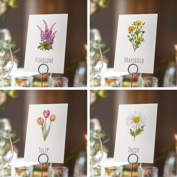 Flower Table Name Card By Paper Willow | notonthehighstreet.com