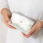 Silver Leather Popper Purse, thumbnail 1 of 5