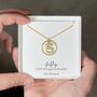 50th Birthday Pearl Number Gold Plated Necklace, thumbnail 2 of 2