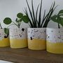 Handmade Plant Pot Yellow, thumbnail 2 of 3