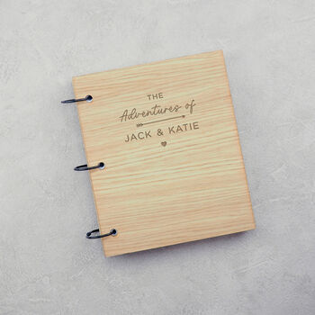 Personalised ‘The Adventures Of’ Wooden Scrapbook, 3 of 6