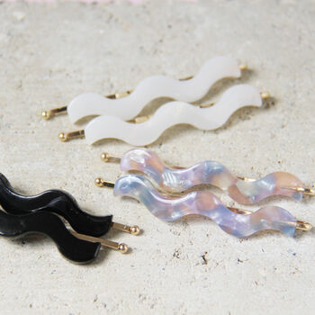 Set Of Two Wave Hair Clips, 9 of 9