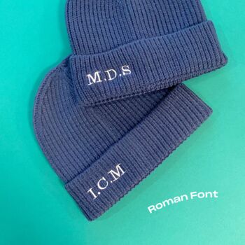 Personalised Embroidered Beanie Hat, 11 of 12