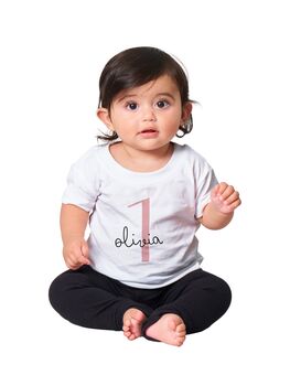 Personalised Baby 1st Birthday T Shirt, 4 of 9