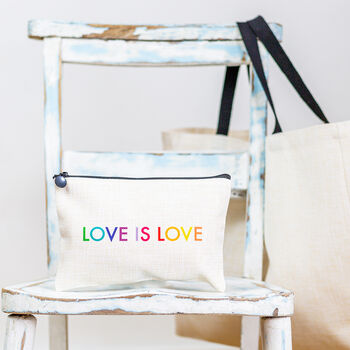 Love Is Love Make Up Bag And Accessories Pouch, 3 of 3