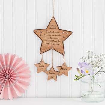 Family Star Wall Hanging With Up To Nine Names, 2 of 3
