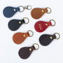 Handmade Personalised Leather Keyring Made In Britain English Leather, thumbnail 2 of 7