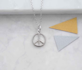 Peace Symbol Necklace, 3 of 8