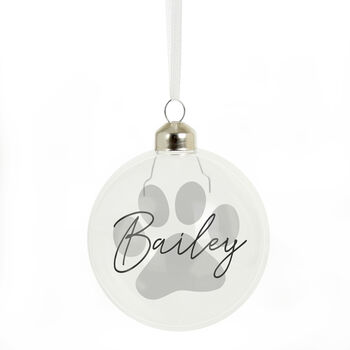 Personalised Glass Christmas Pet Bauble, 3 of 3