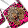 Wild Cat Leopard Print Magnetic Fridge Memo Boards, thumbnail 2 of 11