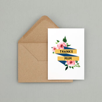 Personalised Floral Thank You Card, 3 of 4
