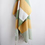 Yellow Green Balat Turkish Towel, thumbnail 2 of 2