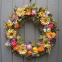 Summer Rainbow Wreath For Wall Or Door, thumbnail 1 of 3