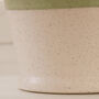 Green And White Dipped Ceramic Jug Vase, thumbnail 7 of 10