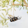 Recycled Metal Hanging Bee Garden Ornament, thumbnail 1 of 6